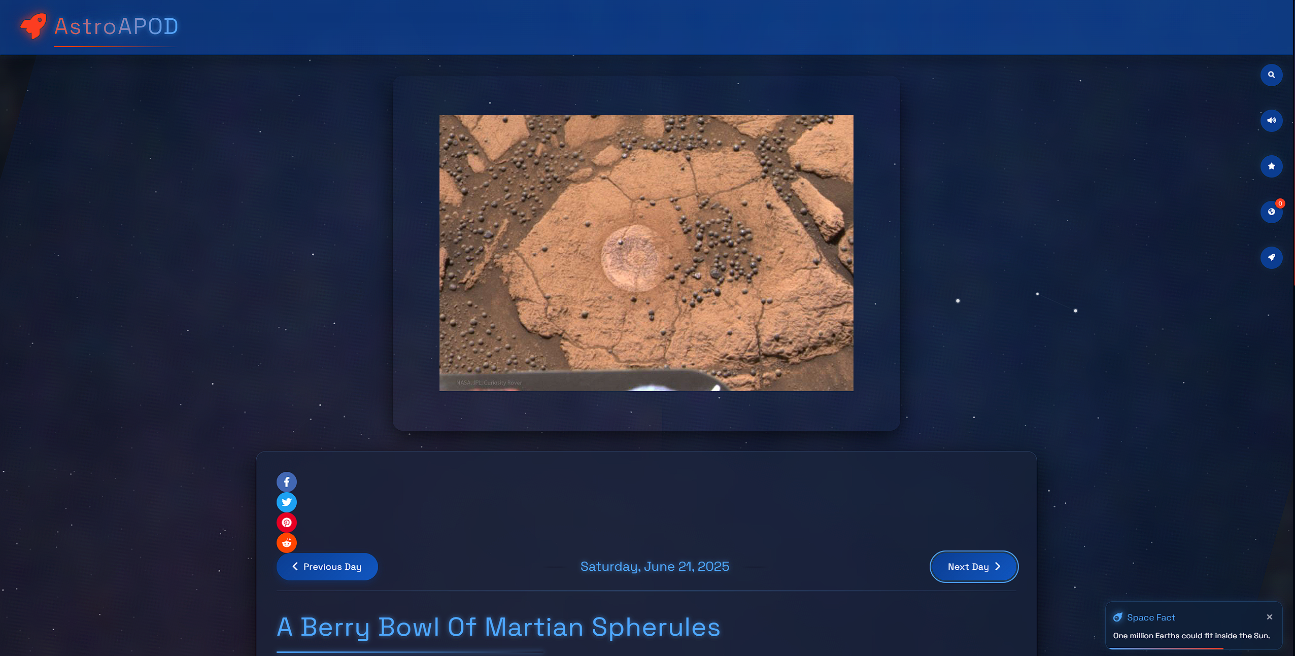 AstroAPOD Website Preview
