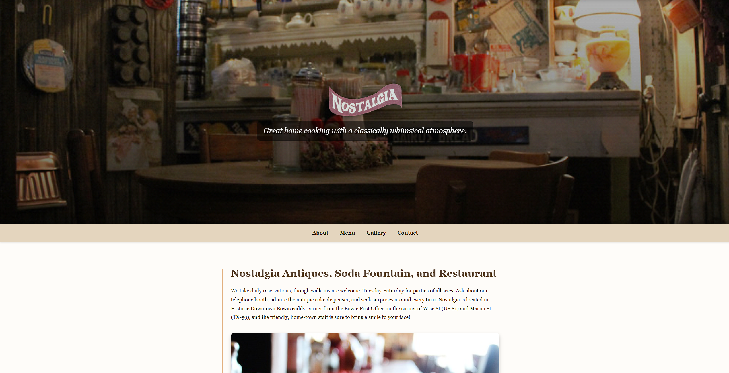 Nostalgia Website Preview